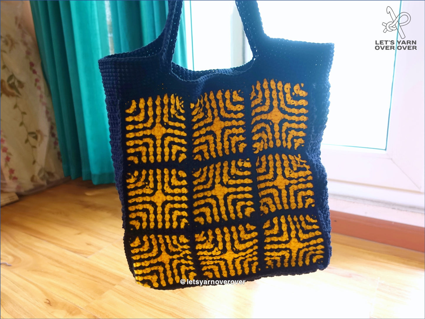 Maze Granny Square Tote Bag