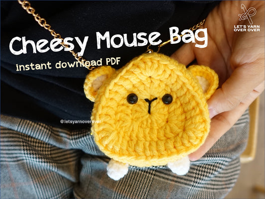 Mouse Hiding in a Piece of Cheese Bag