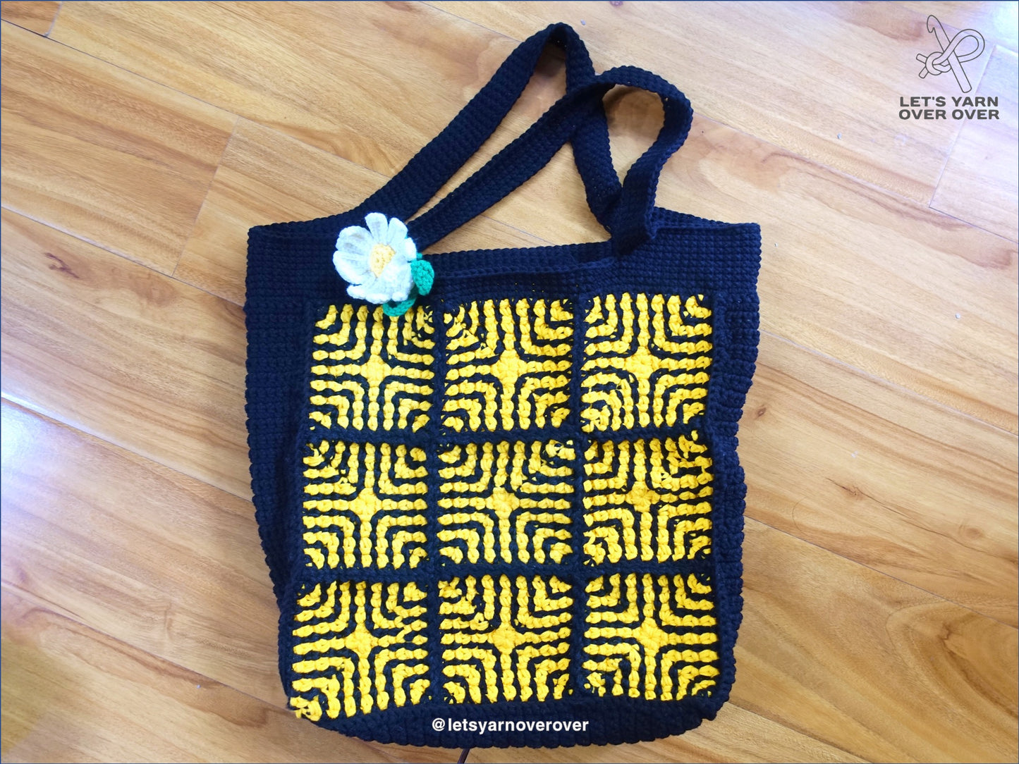 Maze Granny Square Tote Bag