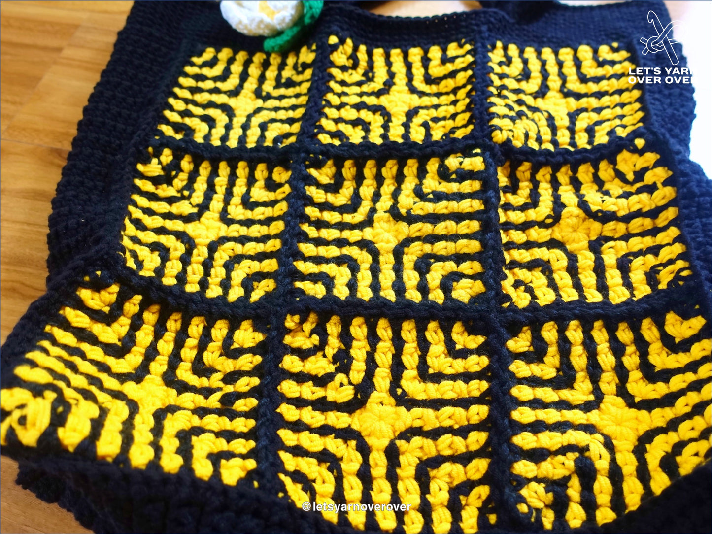 Maze Granny Square Tote Bag