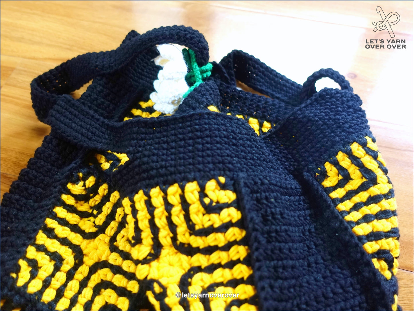 Maze Granny Square Tote Bag