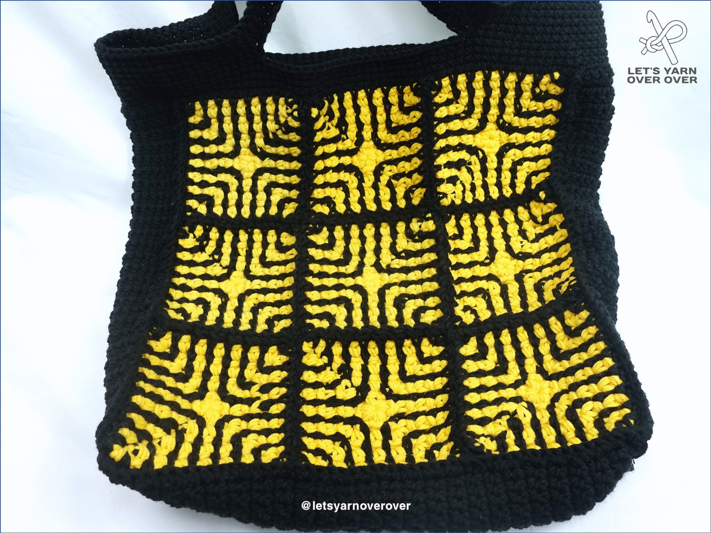 Maze Granny Square Tote Bag