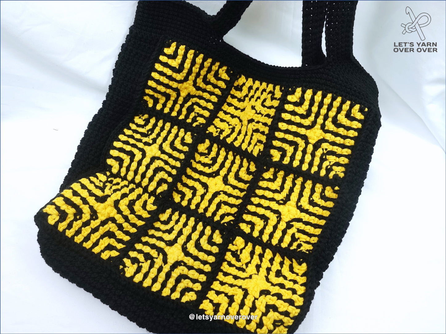 Maze Granny Square Tote Bag